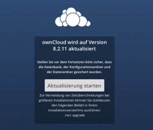 Own Cloud ready for update