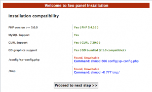 SEO Panel Installationsanweisungen